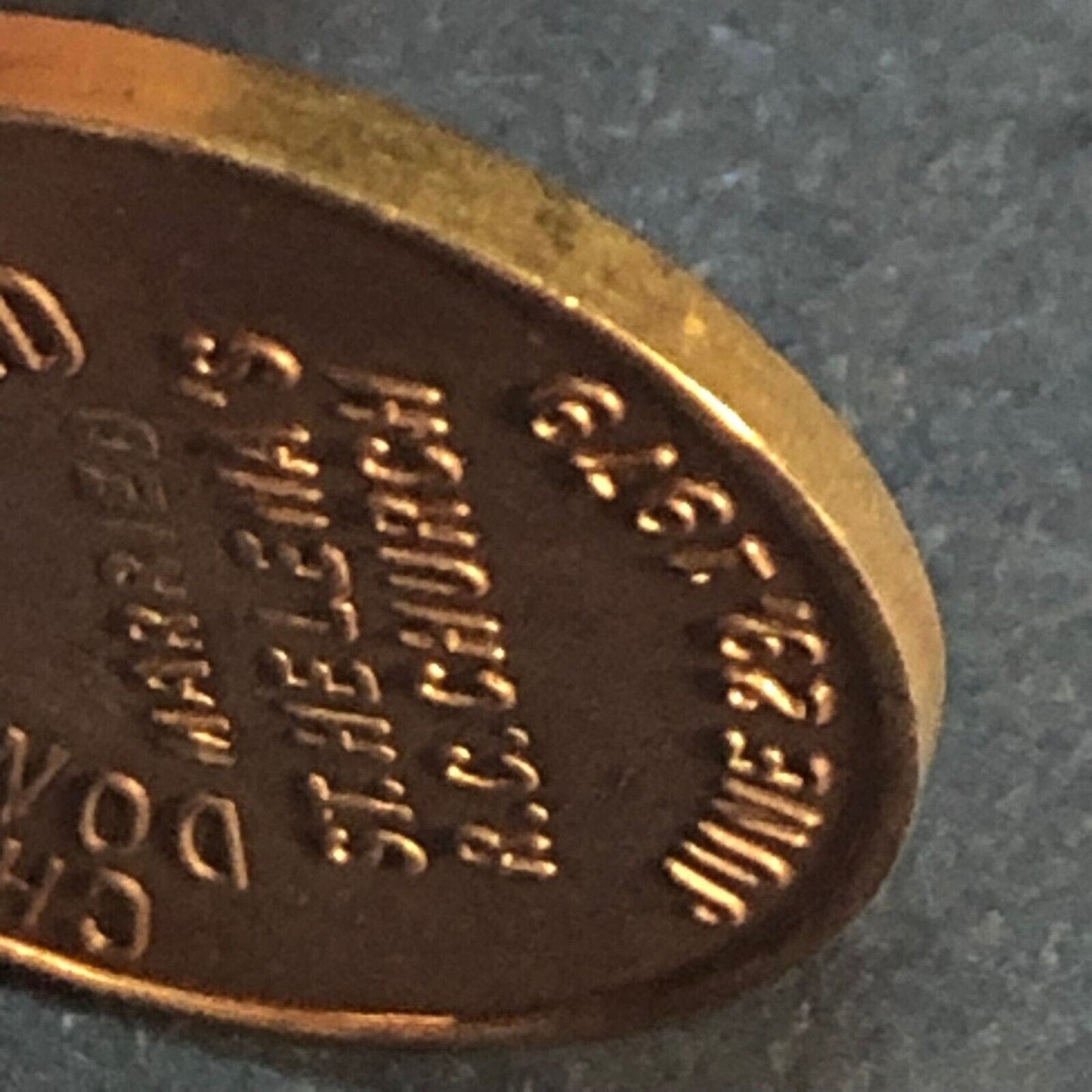 Charles Ludovico Dona Boland Married Custom Token 1979 20mm VGC