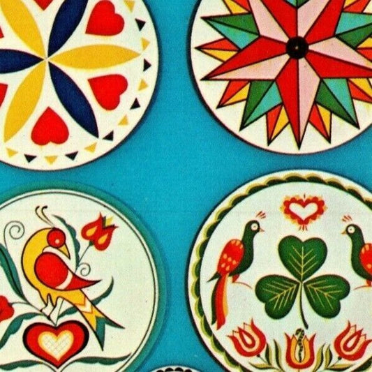 c1960's-70's Vintage Postcard Pennsylvania Dutch Hex Barn Intercourse PENNA. VGC