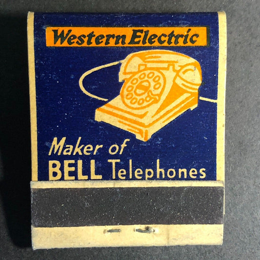 Western Electric Hawthorne Works Bell Telephone Matchbook c1930's-40's (#5)