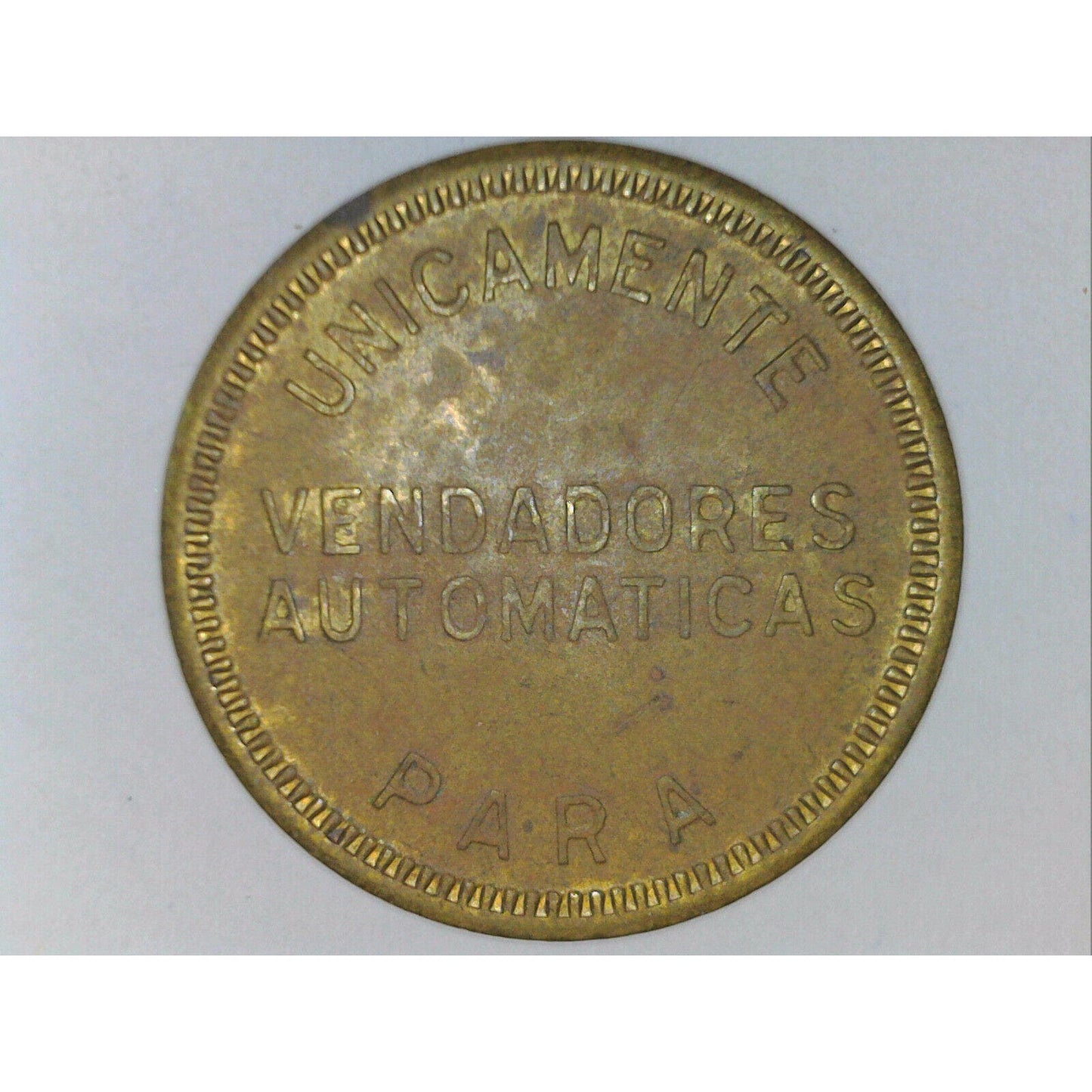 21mm Coca Cola M.R. Ficha Para Unicamente Vendadores Automaticas Brass Token