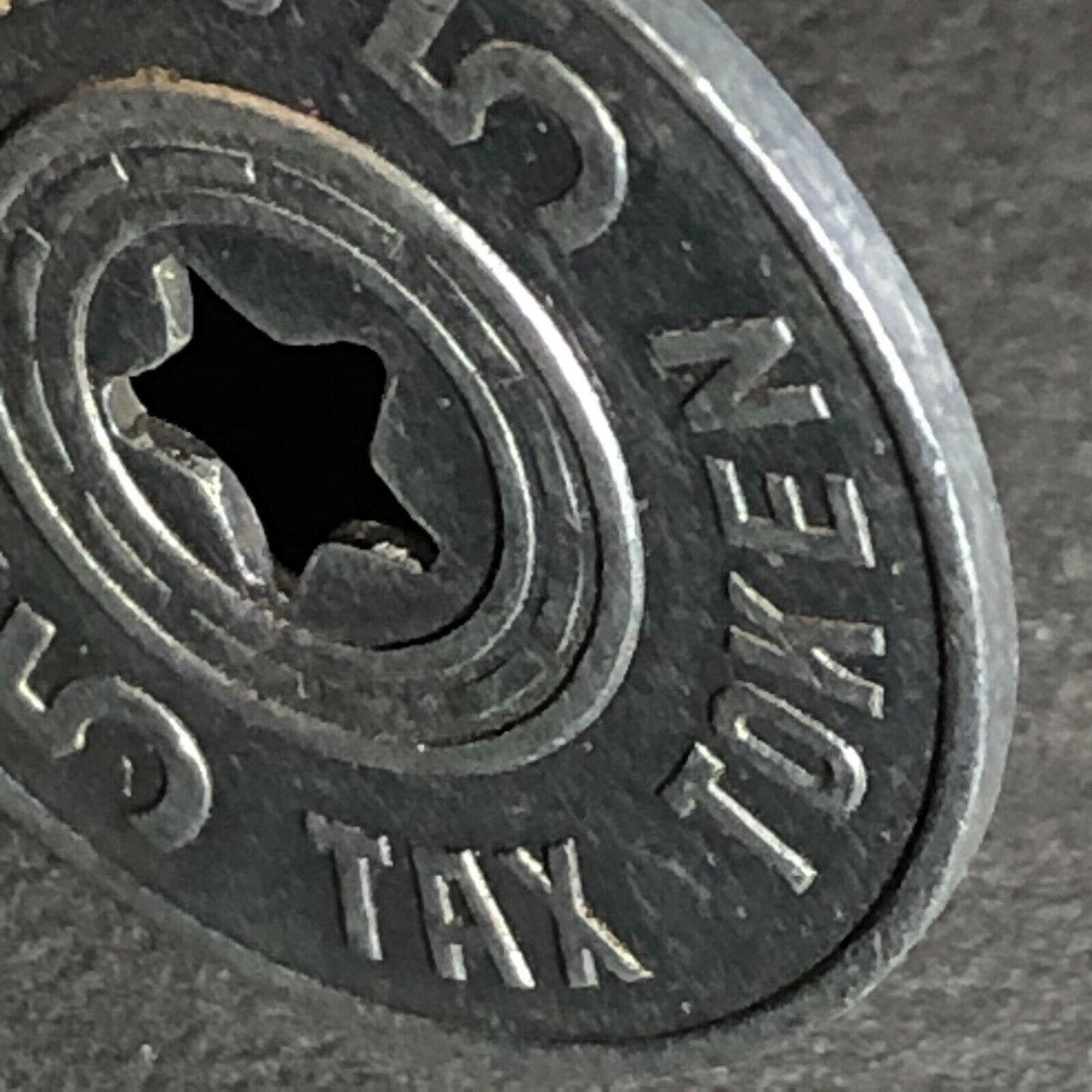 22.5mm c1933 Aluminum 5 Mill Utah "Emergency Relief Fund" Sales Tax Token