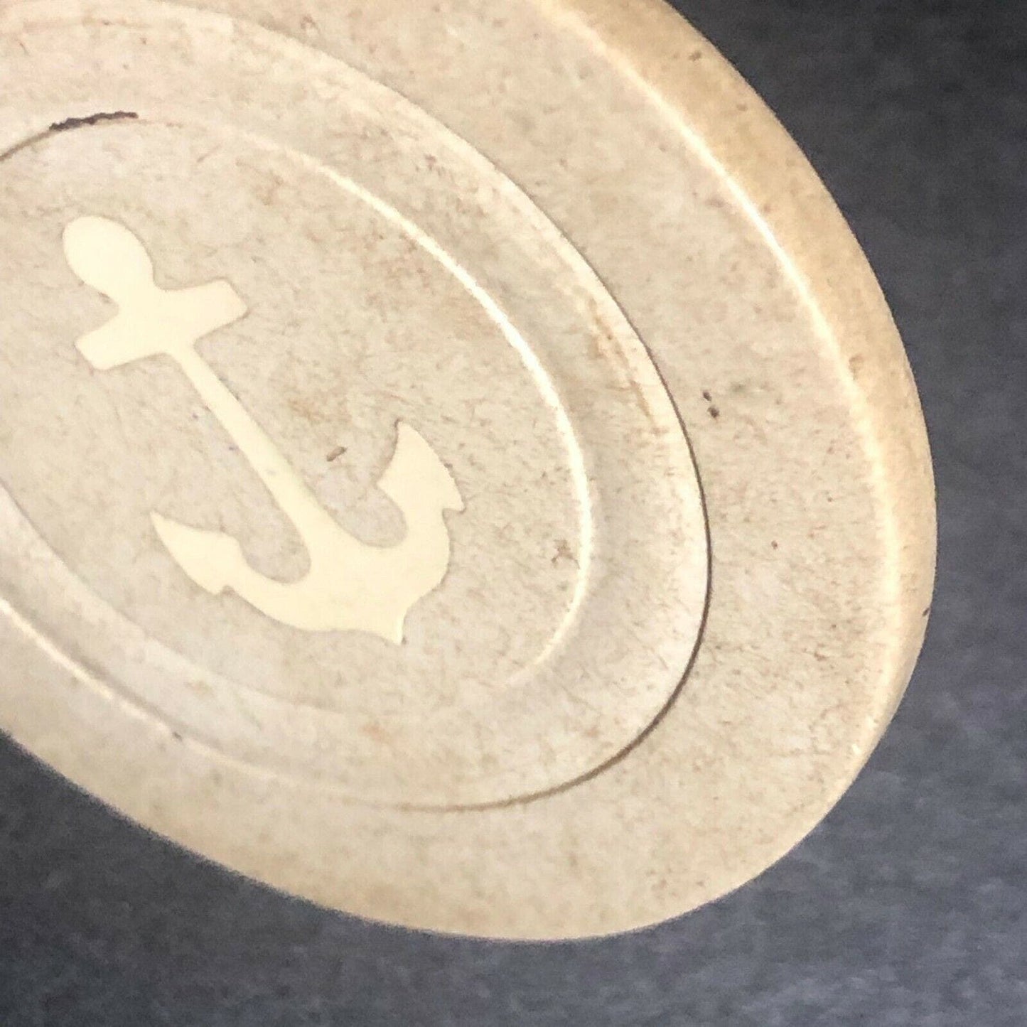 Vintage Monarch Anchor AKC Clay Poker Chip - Eisenstadt Collection