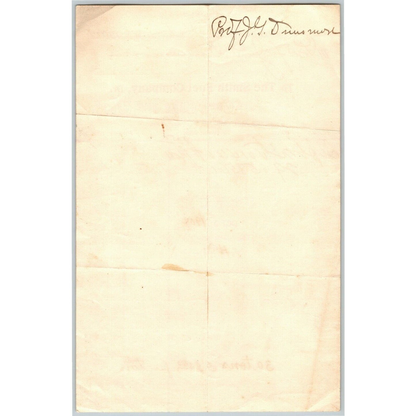 1904 Scarce "The Smith Fuel Company" Coal Coke Staunton, VA Letterhead Billhead