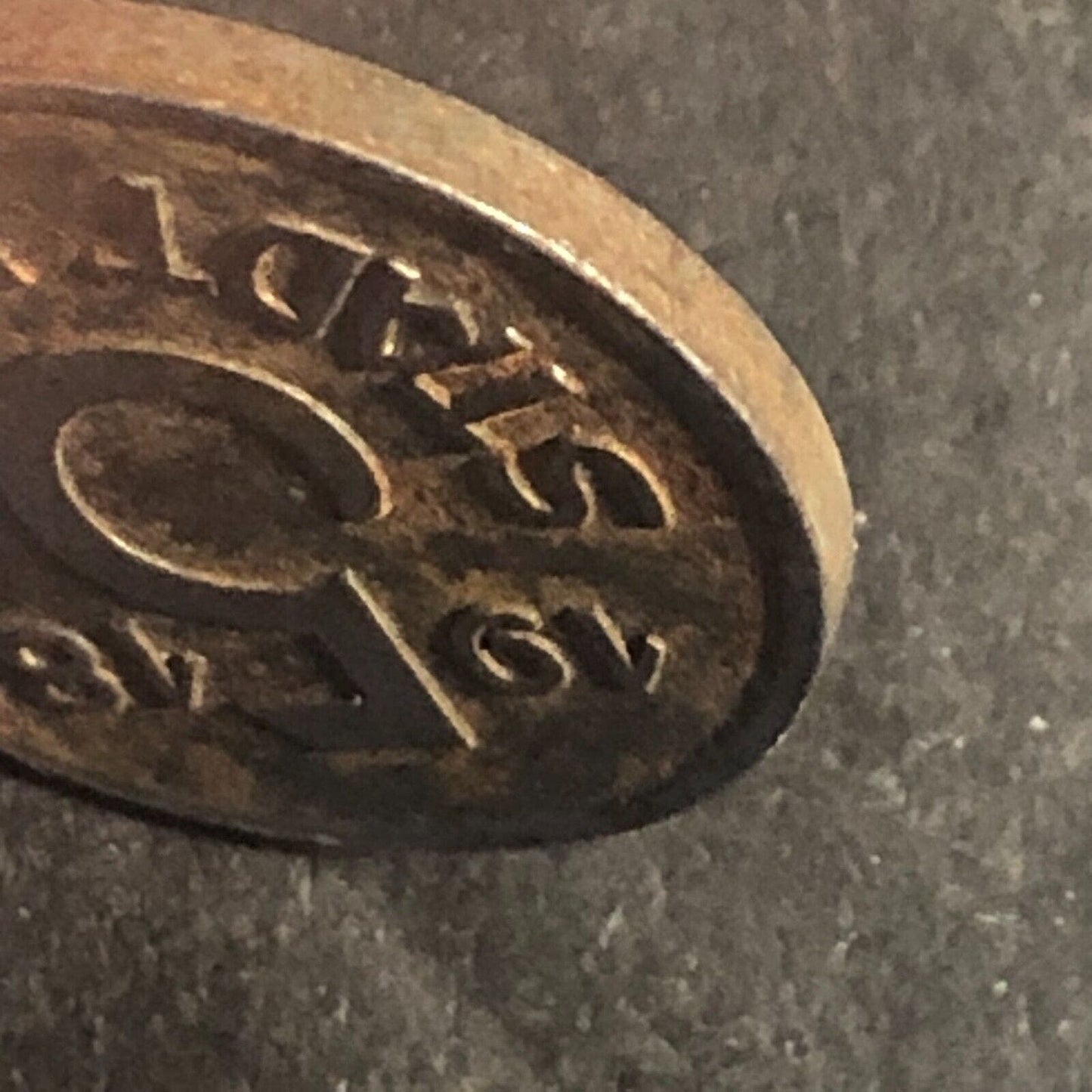 1918 Stadt Duren 5 Pfennig Coin WWI War Money Germany 18.6mm
