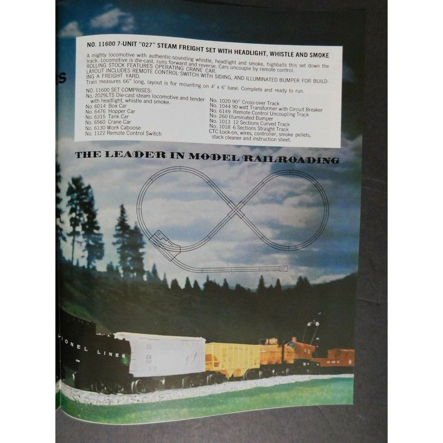 1968 Lionel Trains & Accessories "027" Steam Freight Fold Out Flyer