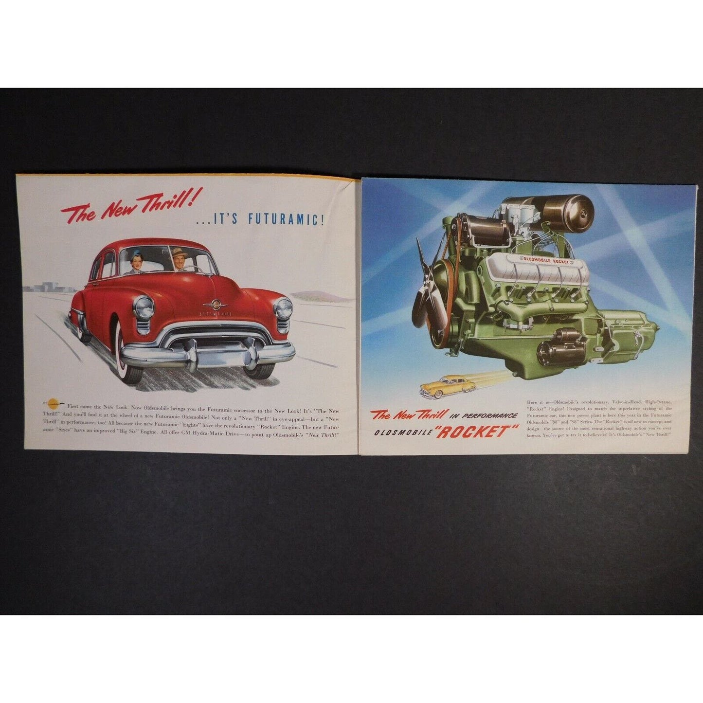 1948 -1949 Oldsmobile Toronado Ninety-Eight Cutlass Supreme Vista Sales Brochure