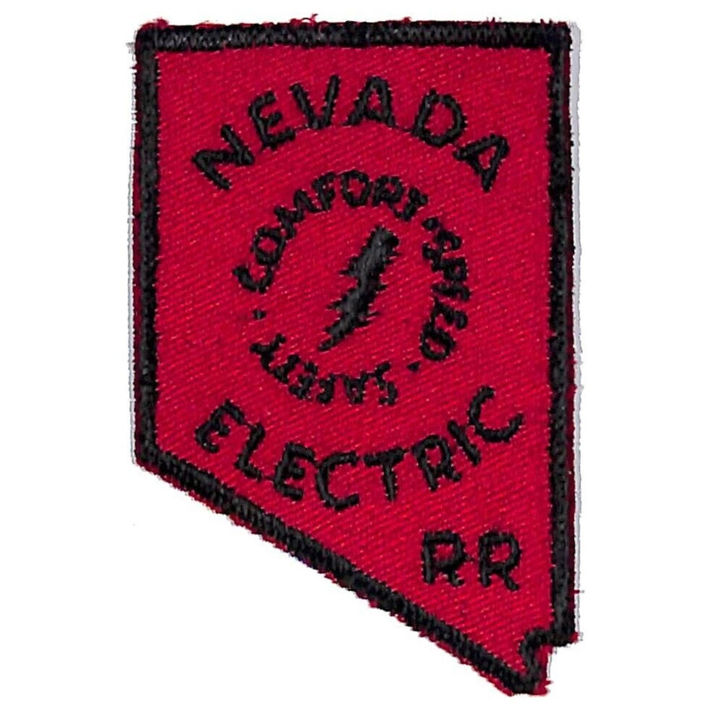 Nevada Electric Railroad Safety Comfort Embroidered Cloth Patch NOS c1960's-70s