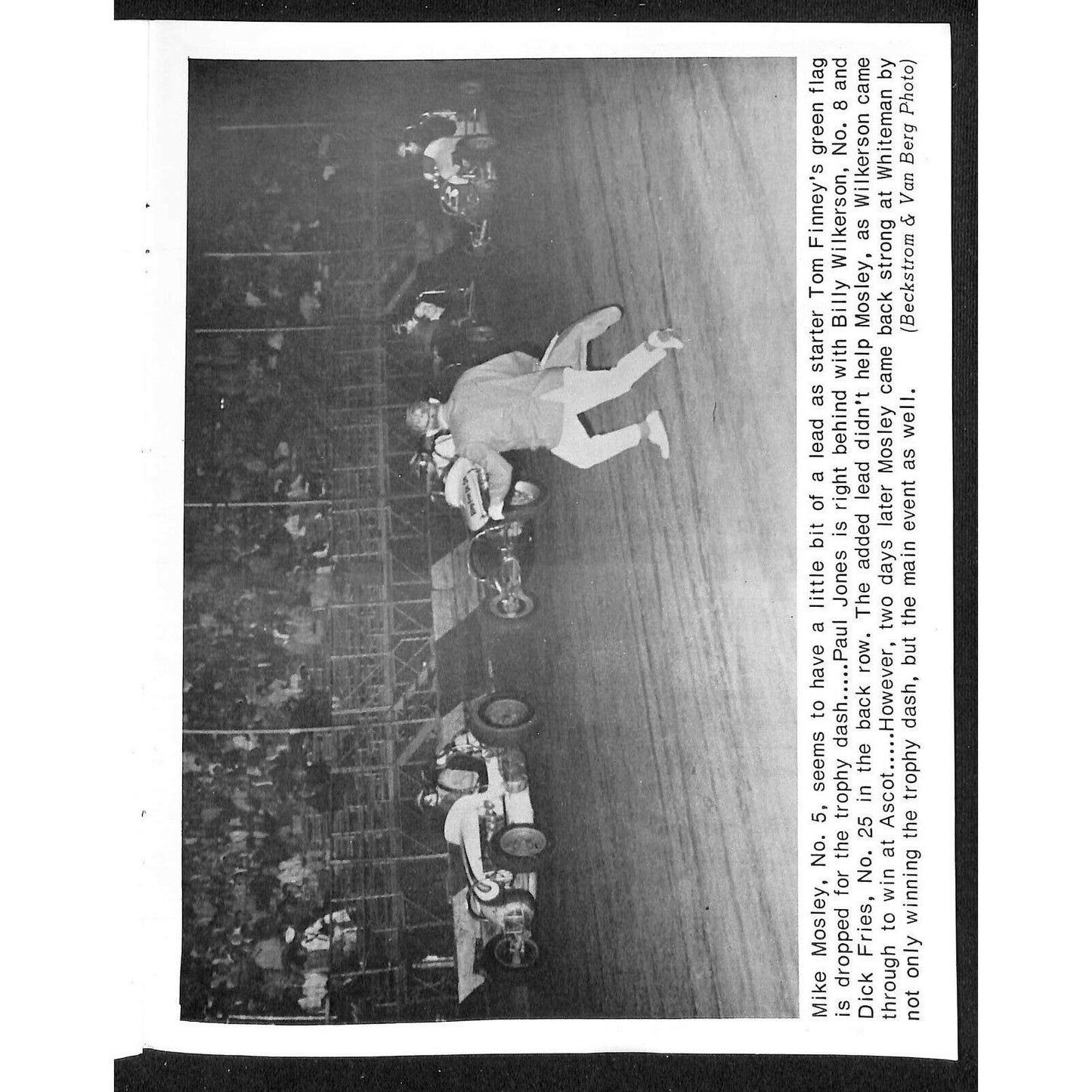 Scarce Aug 6 1966 Sprint Car Auto Racing CRA Program Whiteman Speedway 16pp.