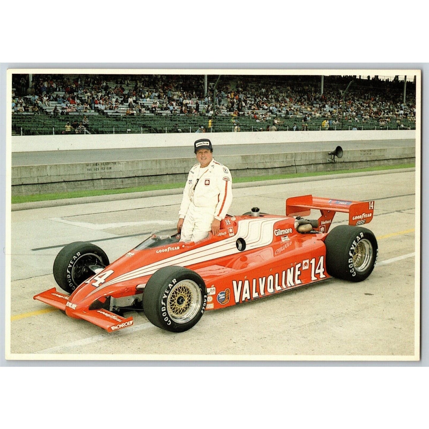 c1983 Indy 500 - A. J. Foyt - Motor Speedway NOS 4" x 5 3/4" Postcard