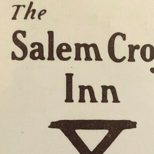 c1970's-80's Wooden Matchbox Matchbook "Salem Crofs Inn" West Brookfield, MA