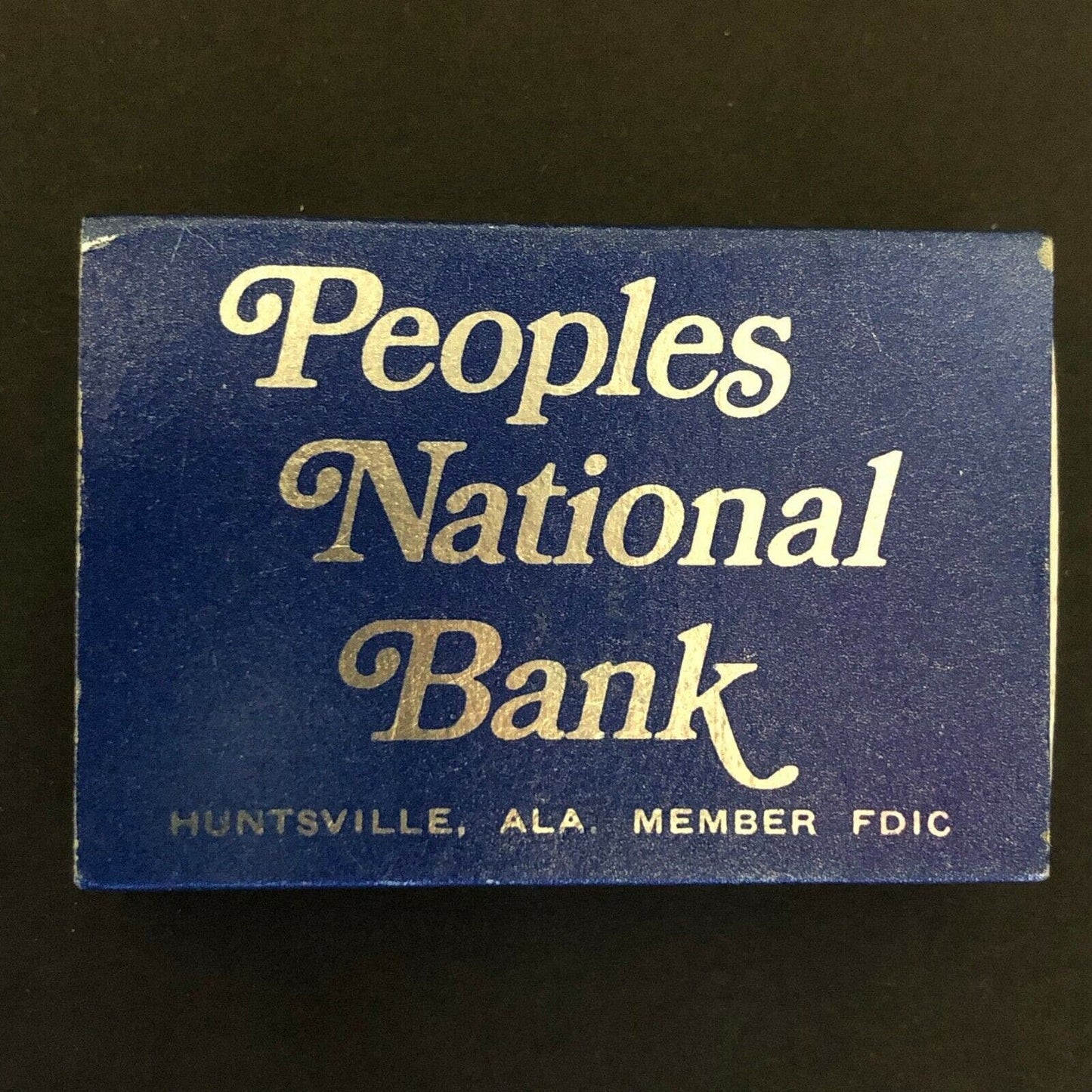 c1980's-90's Matchboxes / Matchbooks People's National Bank, Huntsville, ALA