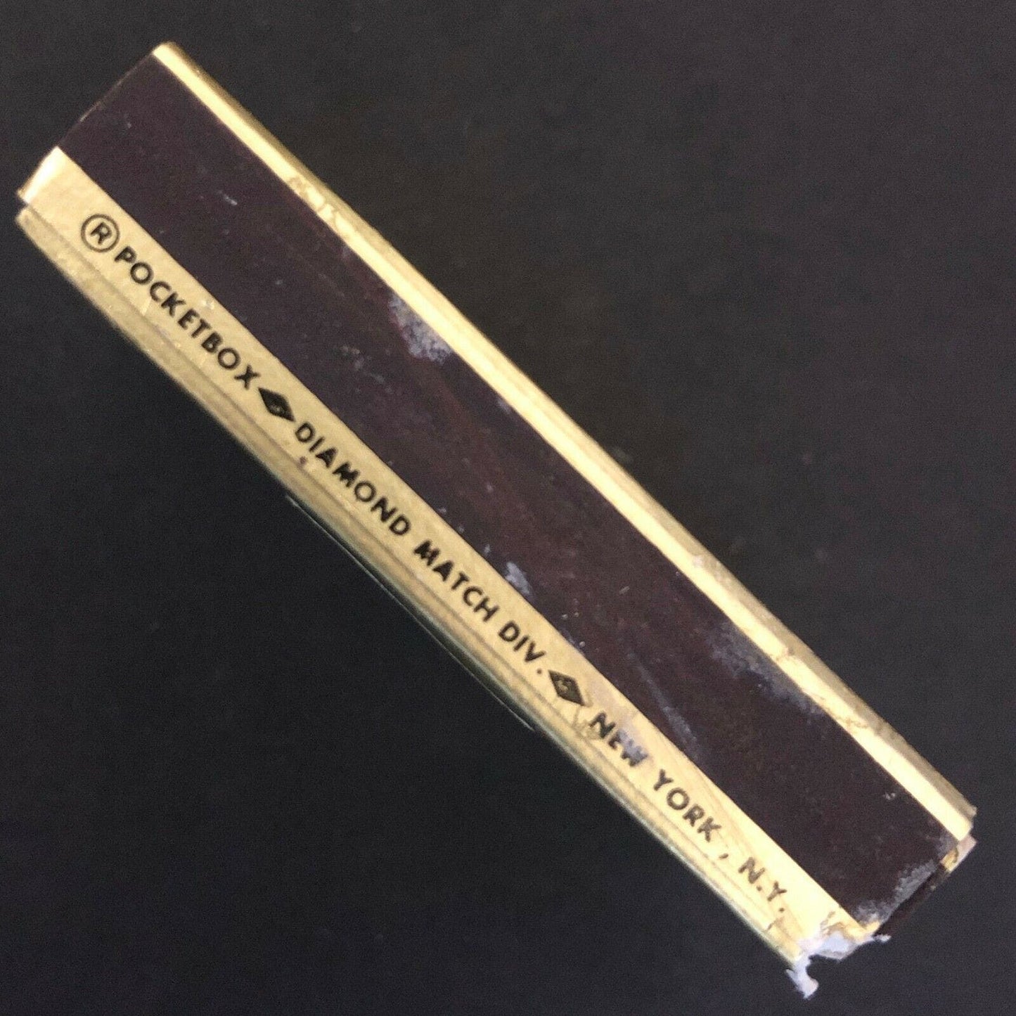 c1970's-80's Wooden Matchbox Matchbook "The Glaverbel"