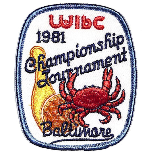 1981 Baltimore Championship Tournament WIBC Embroidered Bowling Patch
