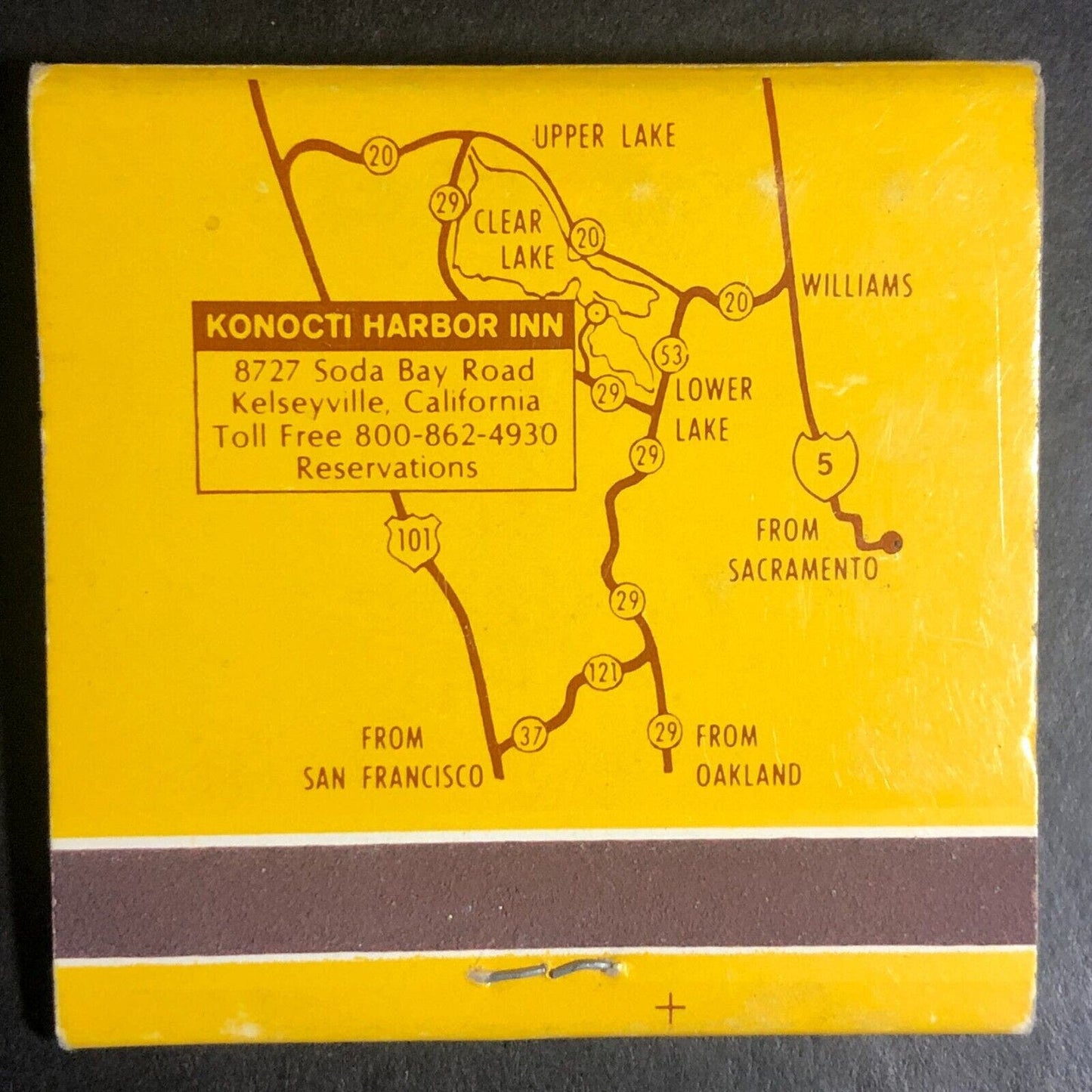Kelseyville, CA Konocti Harbor Resort & Spa Full Matchbook c1975-85