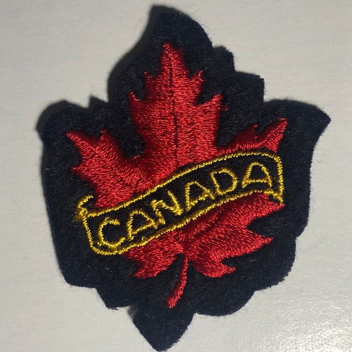 Canada Maple Leaf Vintage Embroidered Patch - c1967's-80's