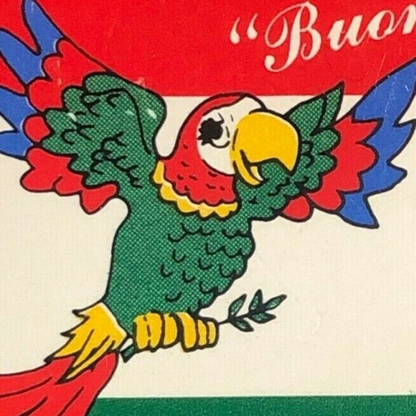 Vintage c1970's Full Matchbook - Como Inn - Chicago w/ Parrot