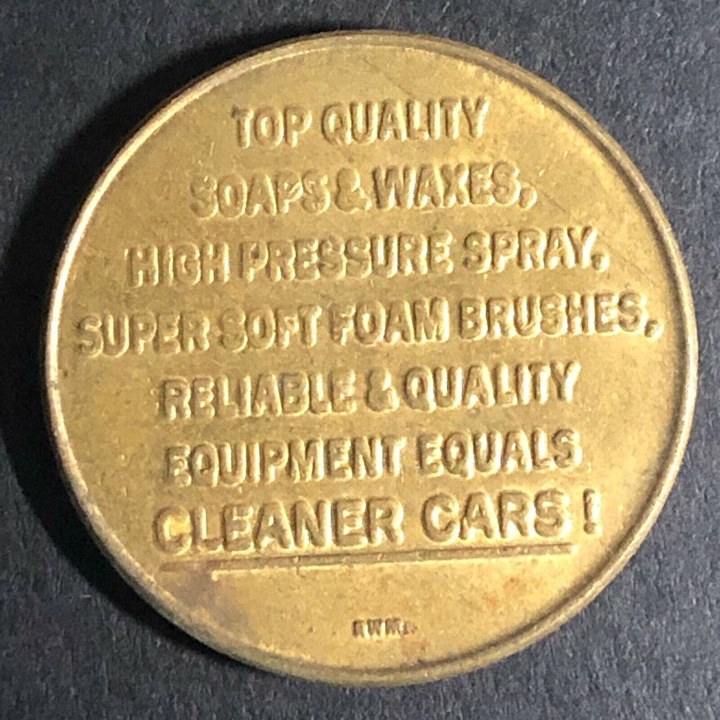 22.85mm Splash & Dash Car Wash Brass Token - Fauver Coll.