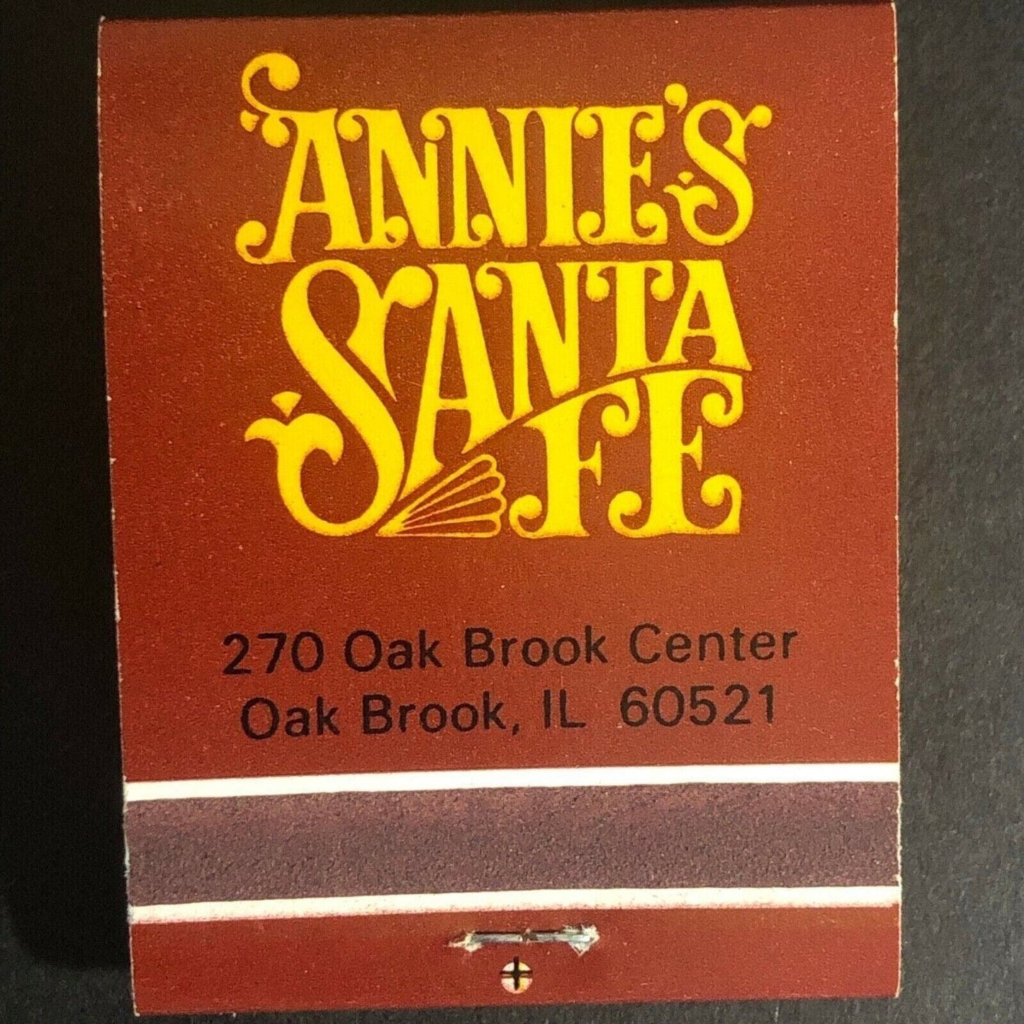 "Annie's Santa Fe" Restaurant Oak Brook, IL c1970's-80's Full Matchbook