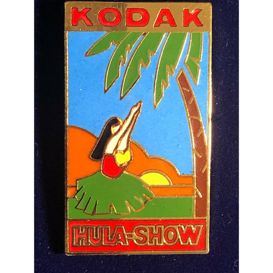 1988 Kodak Enameled Lapel Hat Pin - Hawaiian Hula-Show