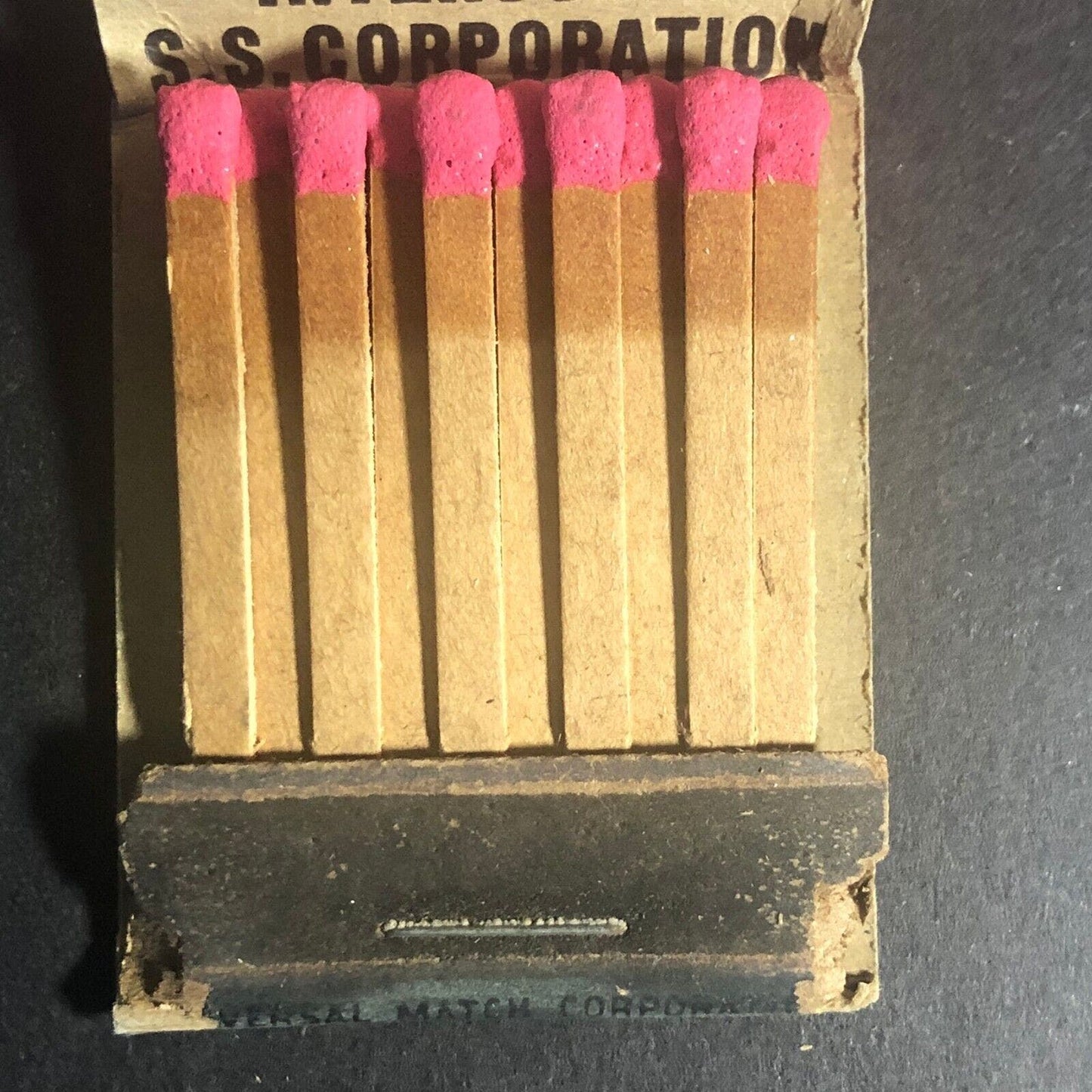 Knutsen Line Pacific Coast Full 20-Str Matchbook c1930's-40's - Scarce