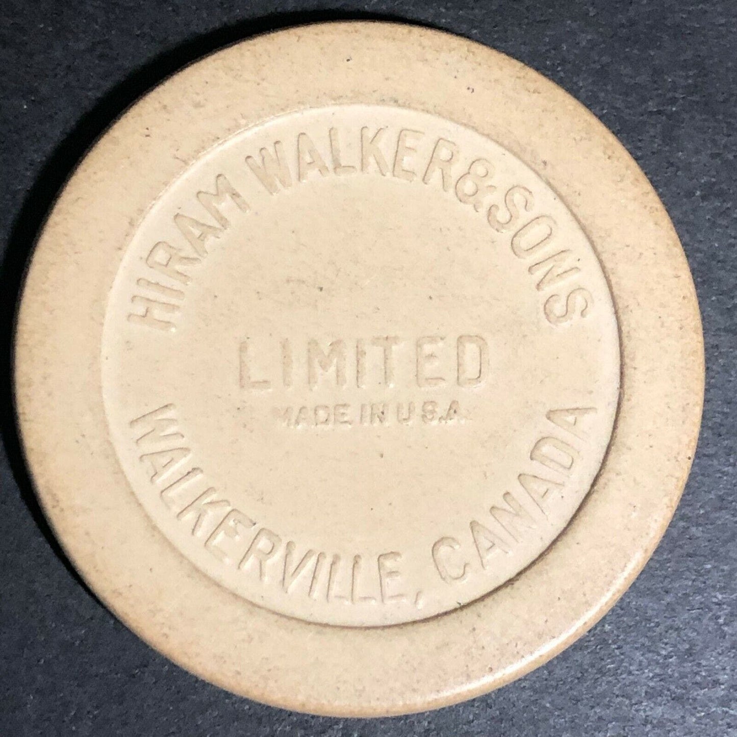 White Walker's Mountain Ridge Bourbon Advertising Poker Chip Eisenstadt