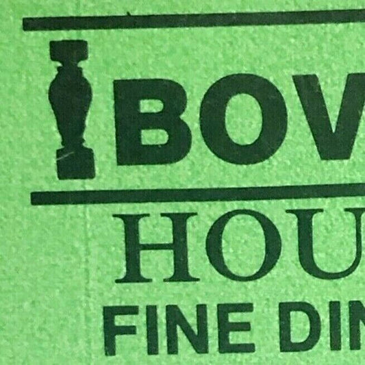 "Bovis House" Restaurant Arlington Heights IL c1970's-80's Full Matchbook