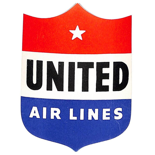 Delta Airlines Shield Die Cut Red White Blue - Luggage Label