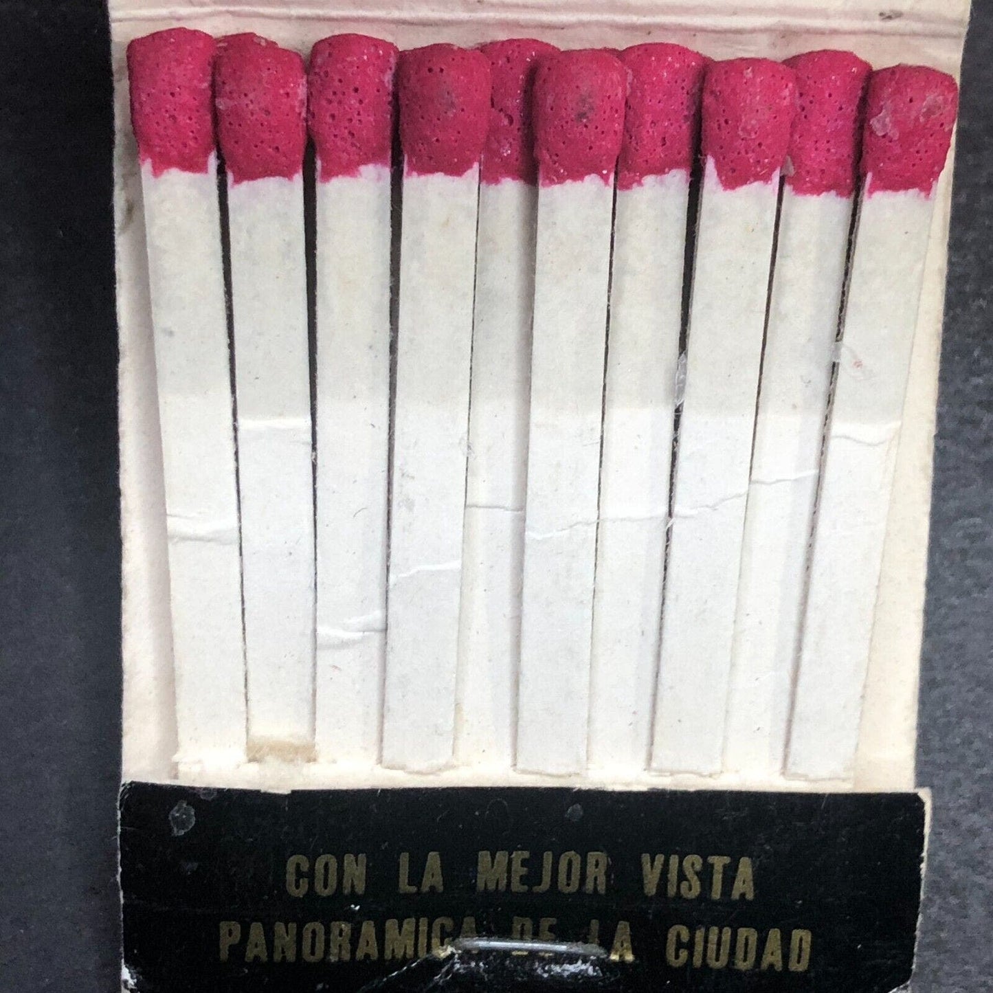 Muralto Tower Grill Bar Mexico Mostly (-1) Full Matchbook c1973-79 Scarce