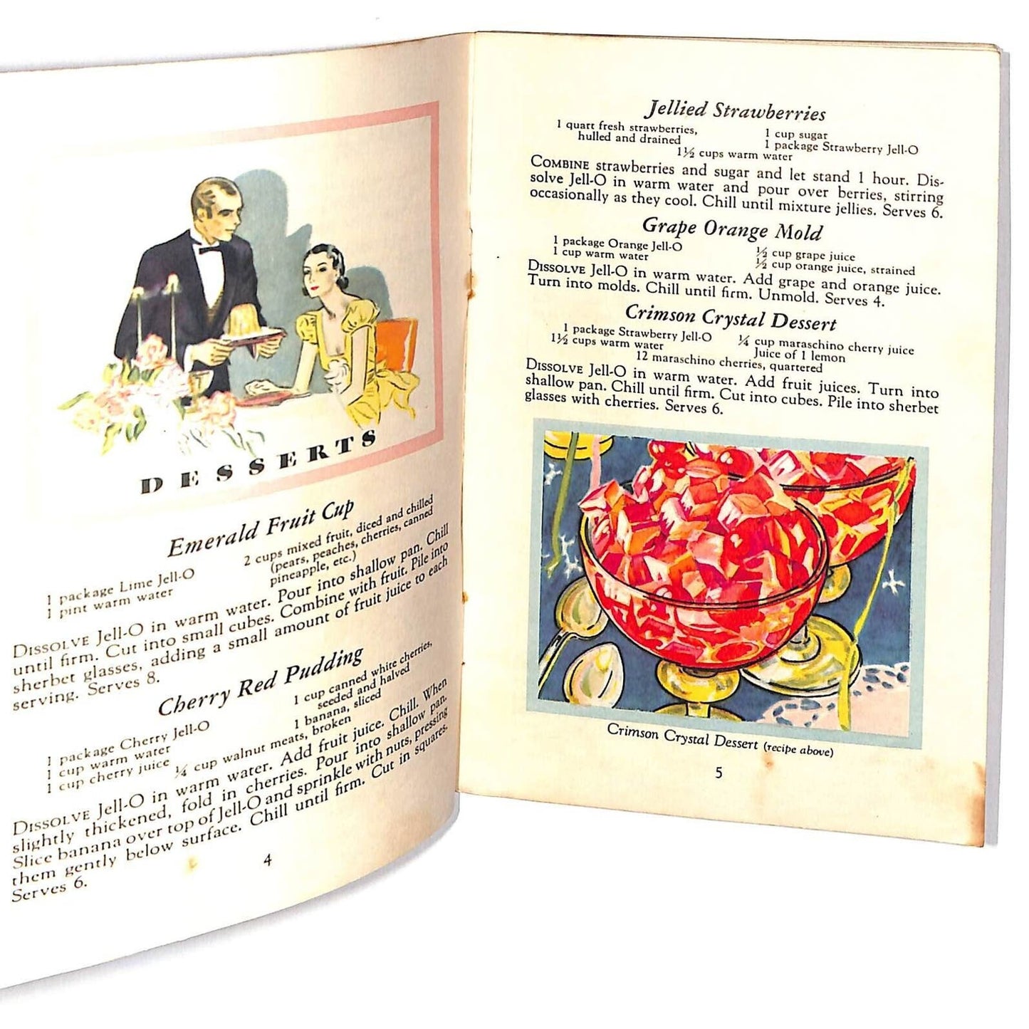 Jell-O Recipe Booklet "..Without Boiling Water! "48 New Recipes" c1932 23pp