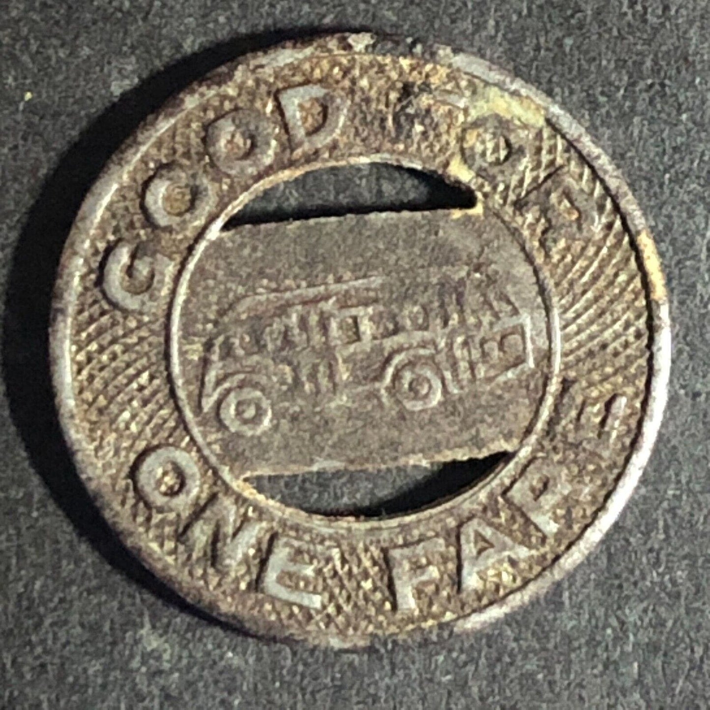 Bremerton-Charleston Transp. (WA) G/F One Fare Transit Token 16.5mm