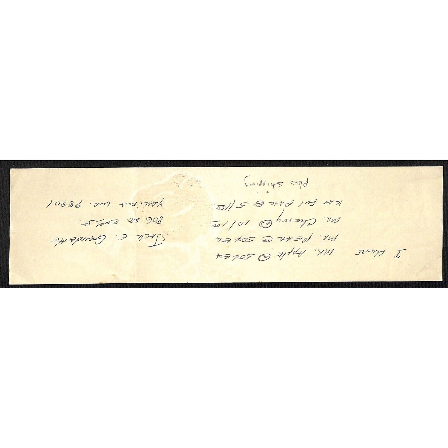 Mr. Cherry Cherries Paper Crate Label Anthropomorphic Yakima, WA c1950's