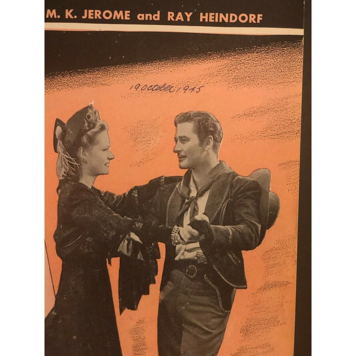 1945 Vintage Sheet Music - "Some Sunday Morning" from "San Antonio" Errol Flynn
