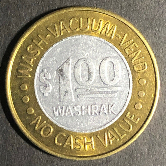 25mm Vintage Washrak Bimetallic / Encased Brass / Aluminum Token - Fauver Coll.