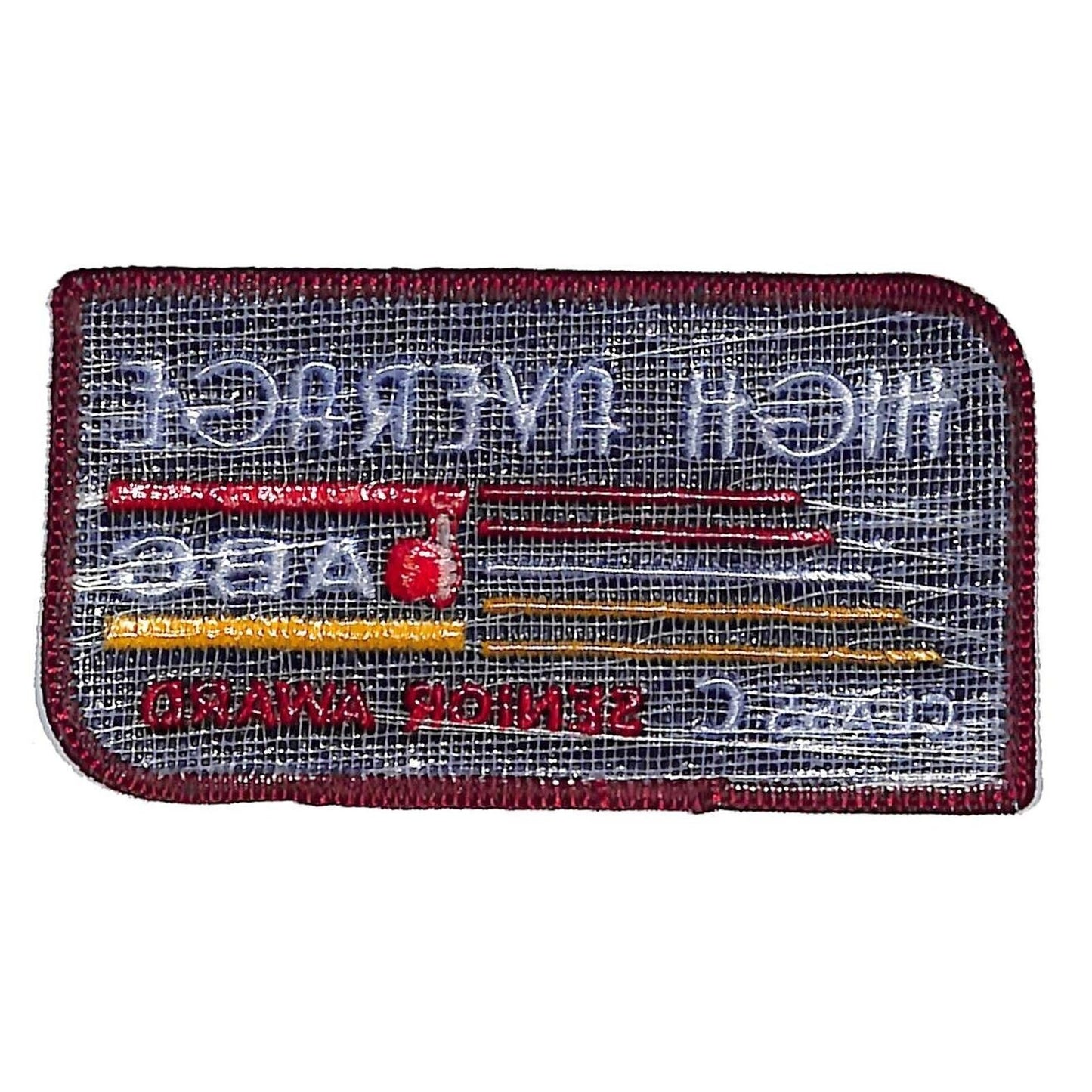 High Average Class C Senior Award ABC Embroidered Bowling Patch