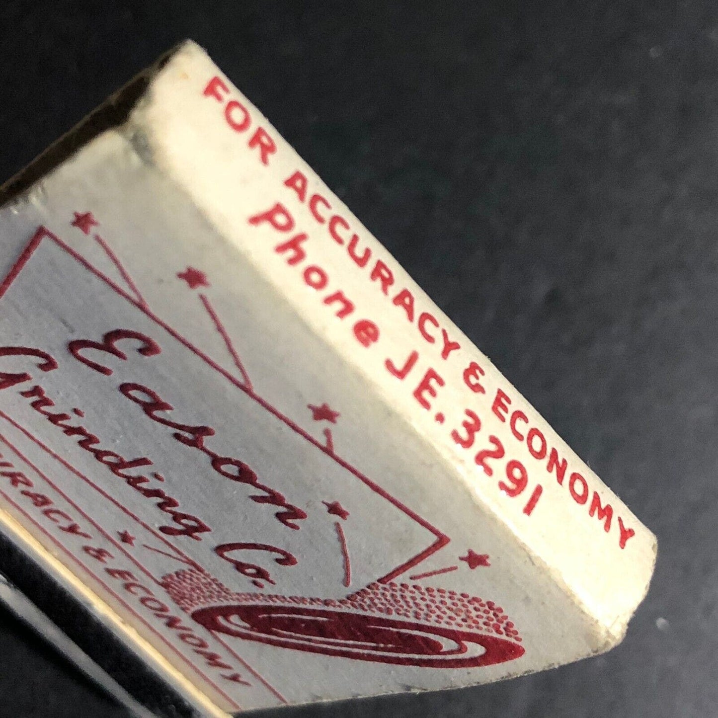 Eason Grinding Co. Los Angeles c1940's-50's VGC Very Scarce Full 20-Strike