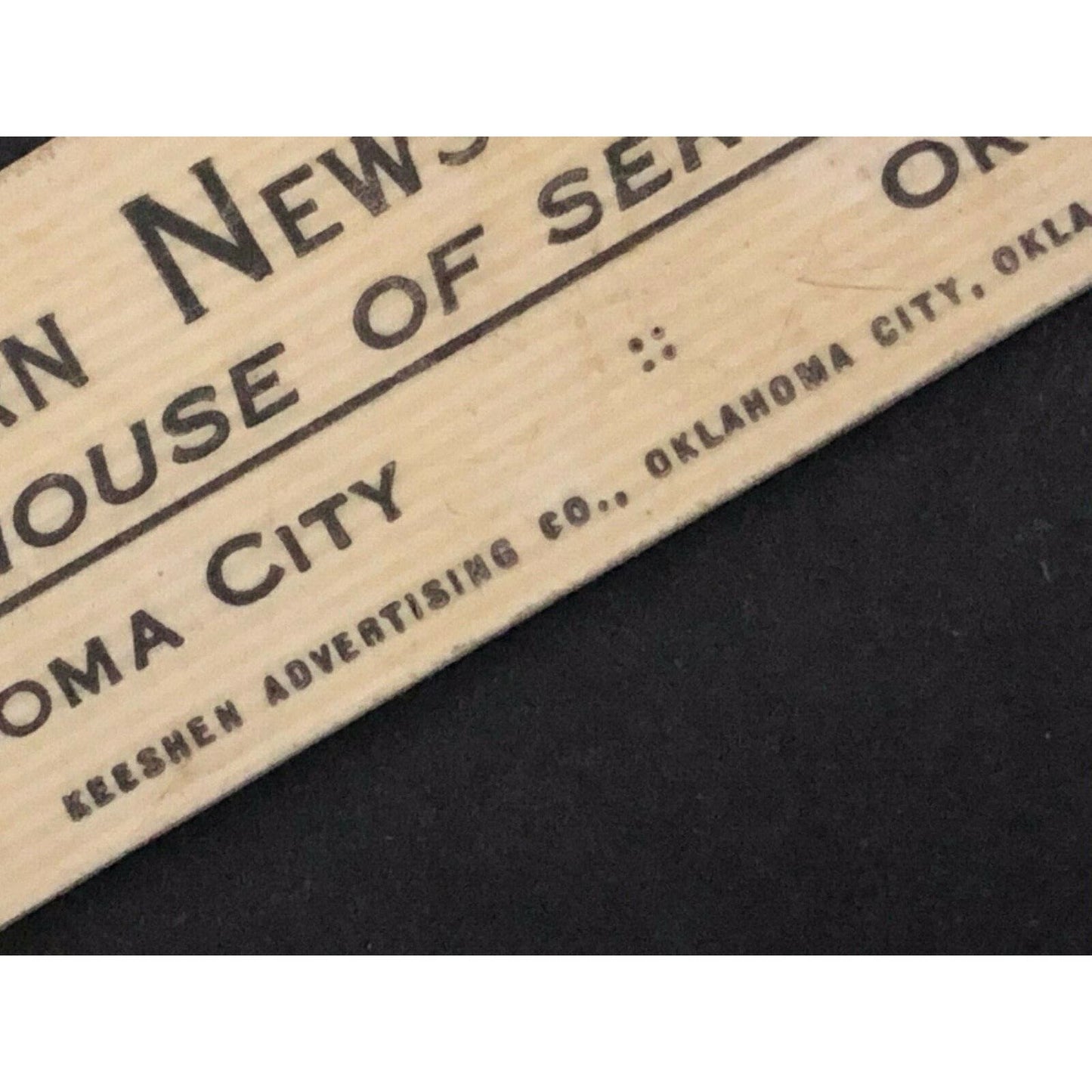 c1910 "Western Newspaper Union" Oklahoma City Celluloid Advertising Letter Opnr