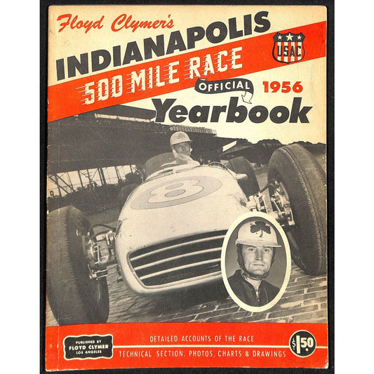 1956 Indy 500 Floyd Clymer's Indianapolis Yearbook IMS 112pp - VGC