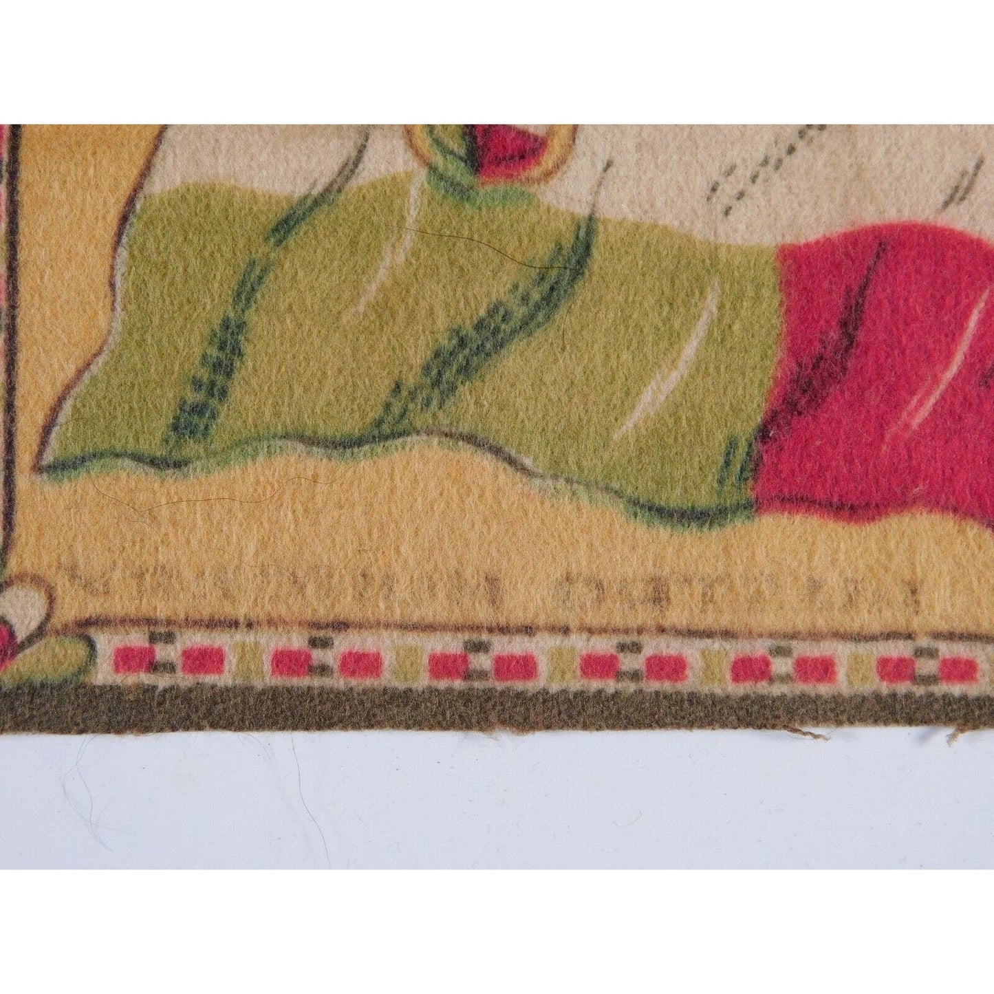 Group of 3 1910-1916 Felt Nationality Flags Rugs - Tobacco Premiums