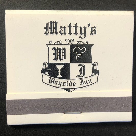 Matty's Wayside Inn Glenview Full Matchbook c1960's-73 VGC