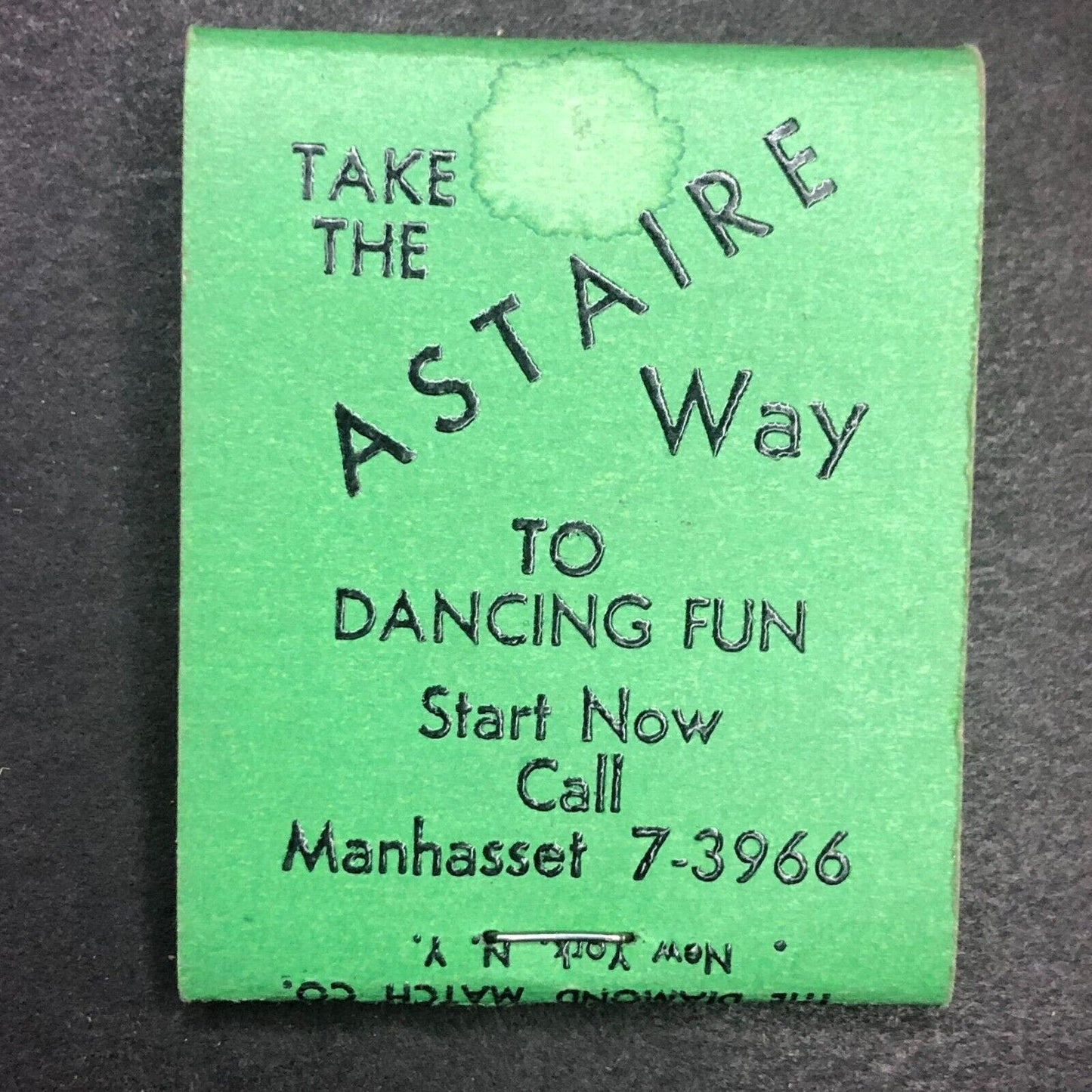 Fred Astaire Dance Studios Manhasset, NY Full Matchbook c1947-50's Scarce VGC
