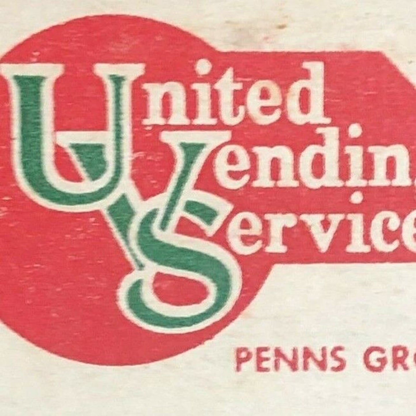 1960's-70's Full Matchbook - "United Vending Service" Penns Grove, NJ