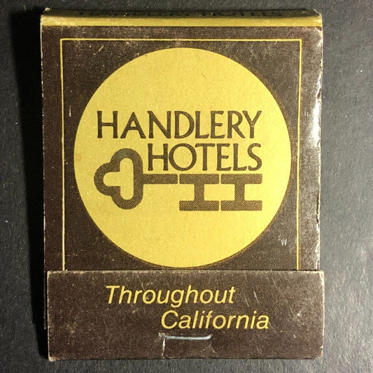 Handlery Hotels San Diego Oakland San Francisco Full Matchbook c1975-85