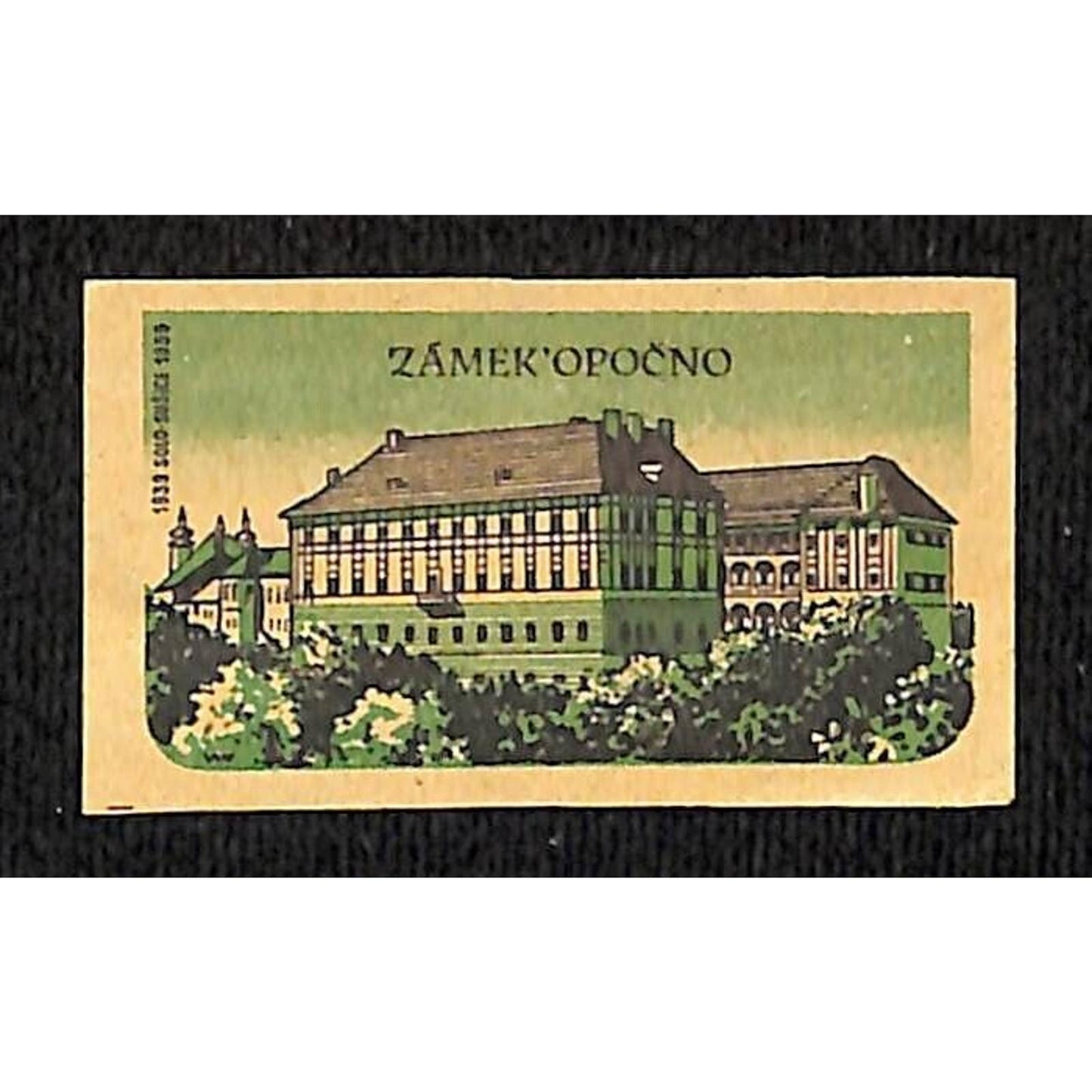 Vintage Matchbox Label Zamekoroino Castle / Chateau ? c1960's