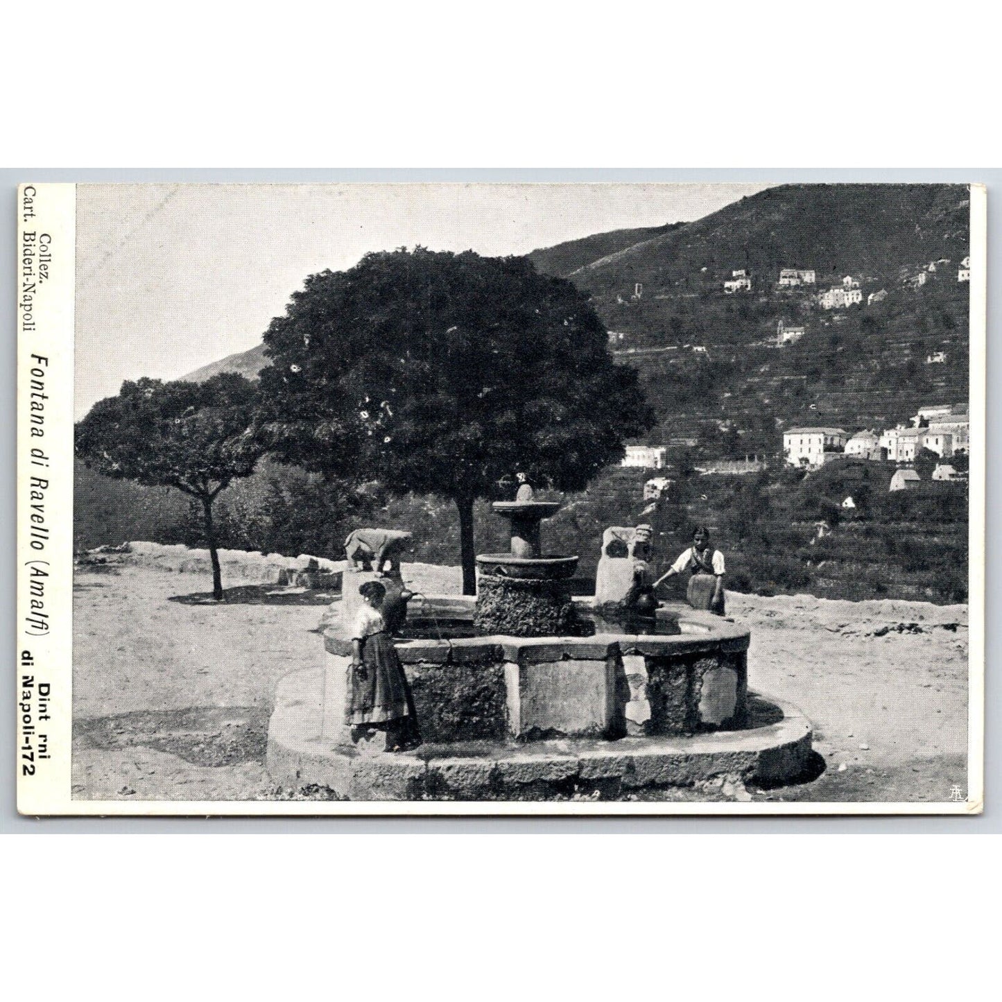 Italian Postcard Fountain of Revello RPPC 1901-1907 NP VGC