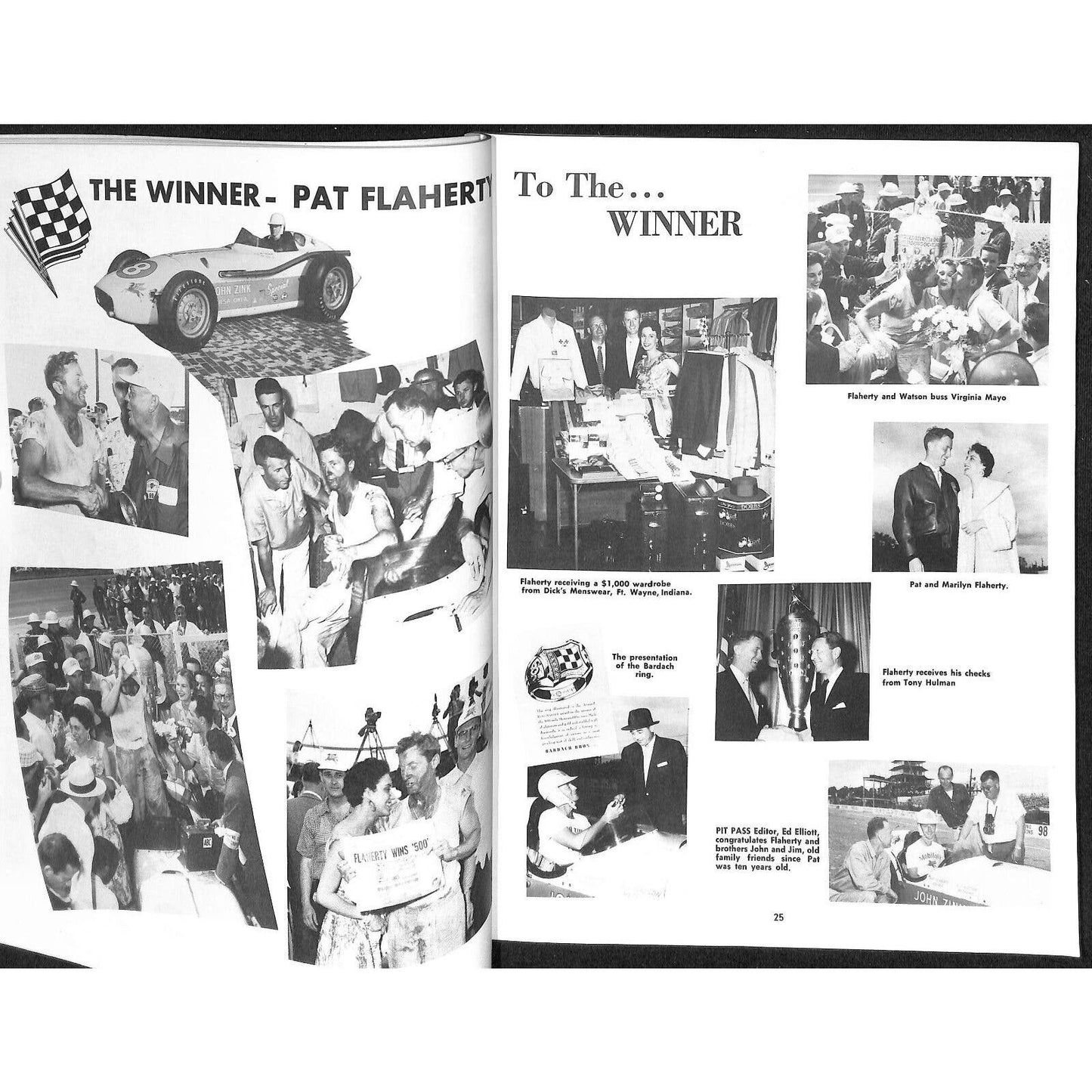 1956 Indy 500 Floyd Clymer's Indianapolis Yearbook IMS 112pp - VGC