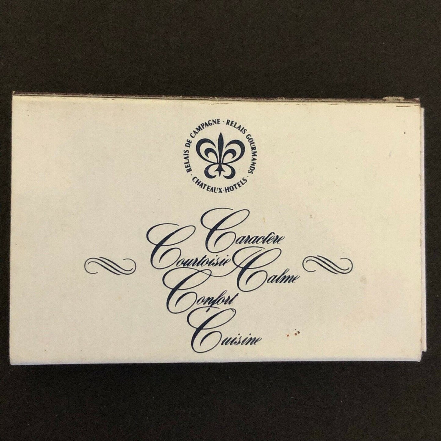 c1970's-80's Wooden Matchbox Matchbook "Chateau de Riell"