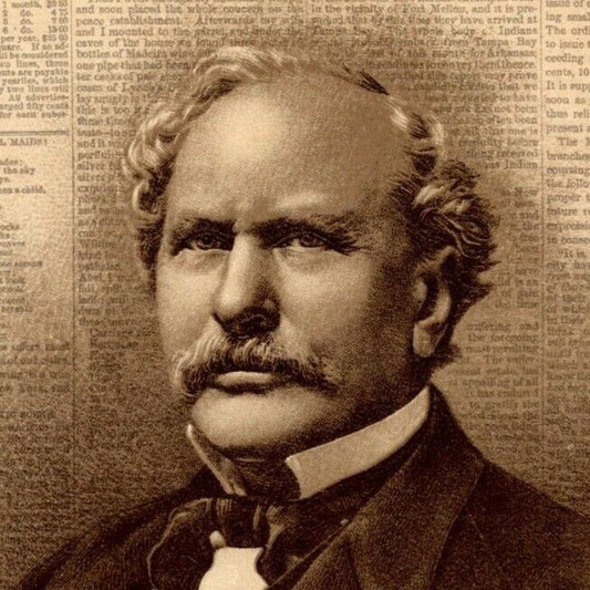 1891 S. Abel (1806-1888) Founder of "The Sun" Baltimore Art - Not a Trade Card