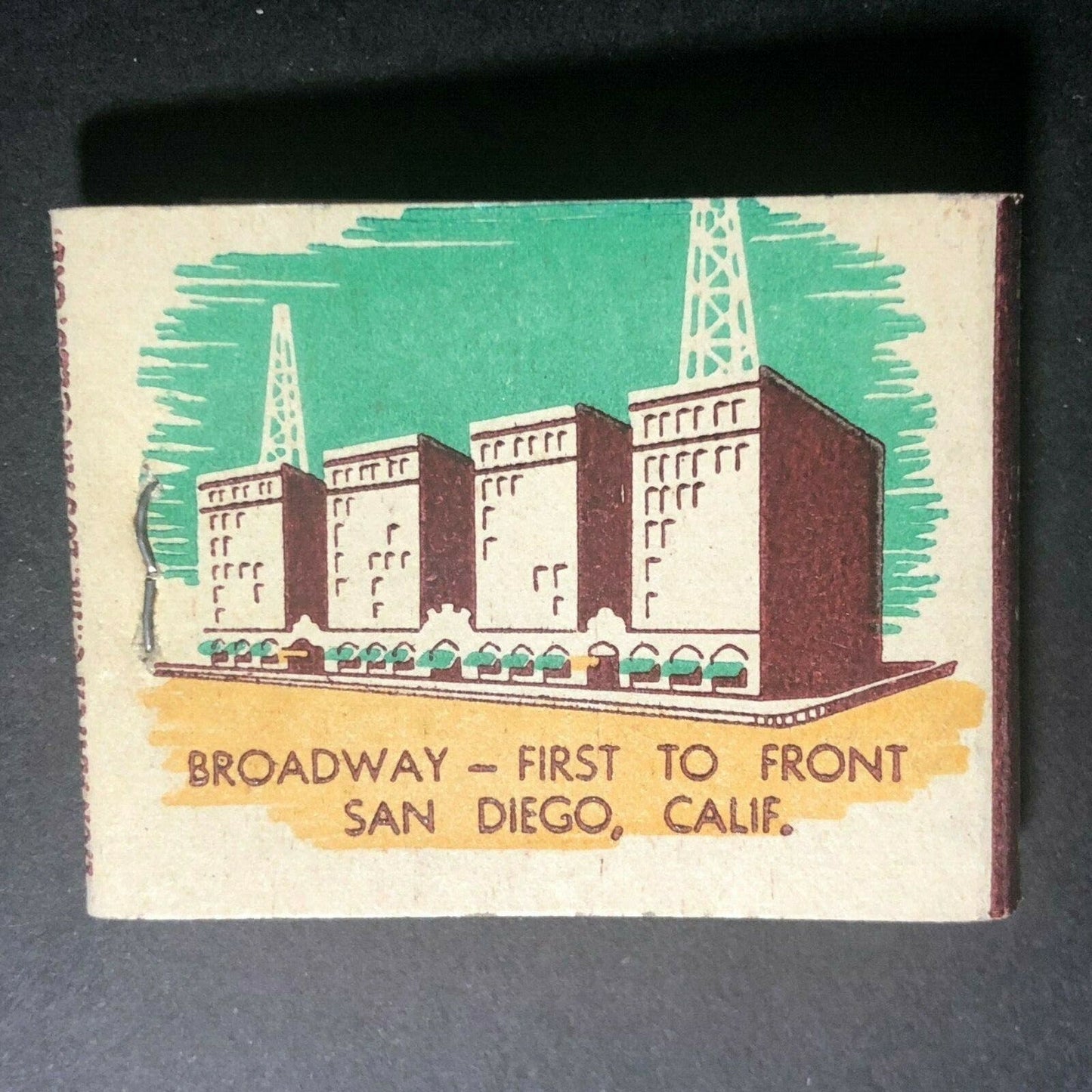 Scarce c1940's-50's Full Matchbook Pickwick Hotel San Diego, CALIF.