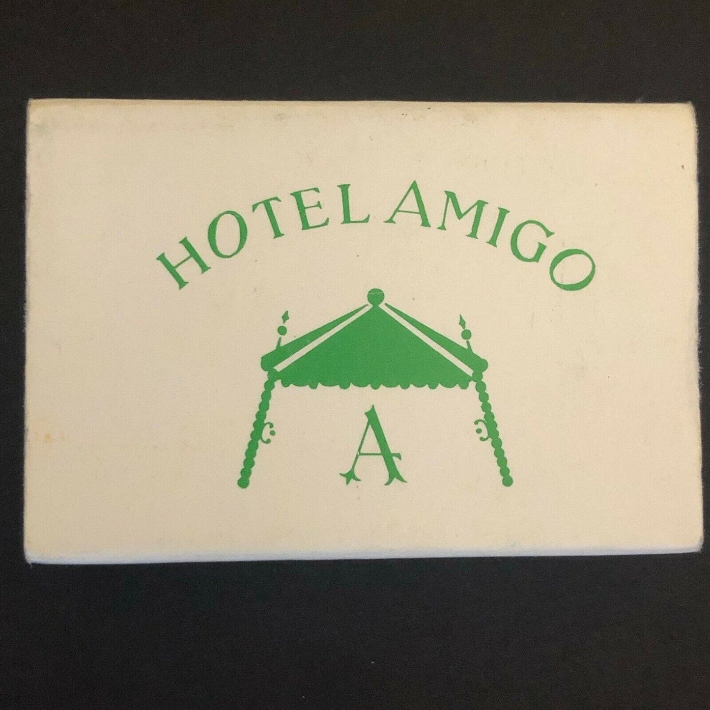 c1970's-80's Wooden French Matchbox Matchbook "Hotel Amigo" rue de l' Amigo