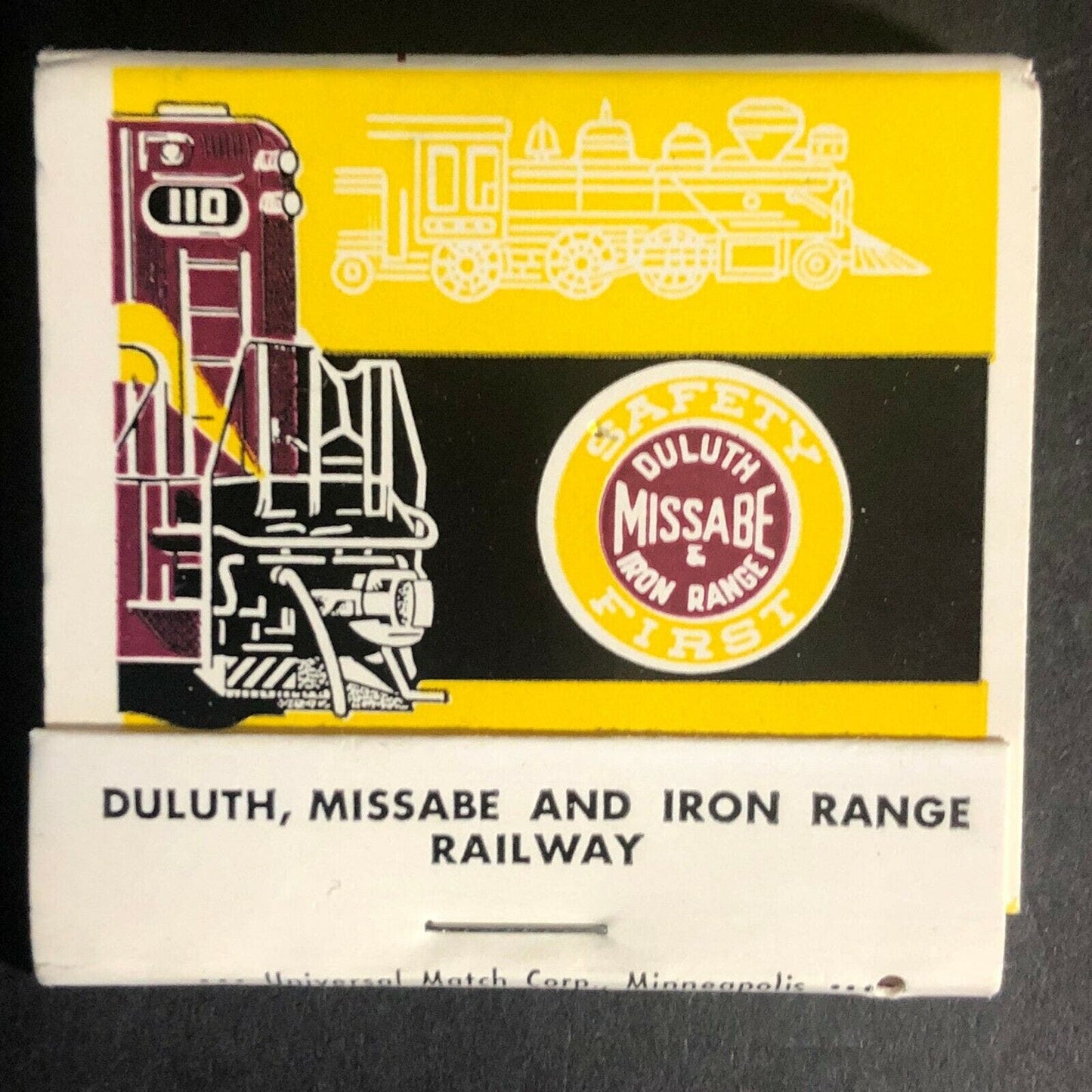 Vintage NOS Duluth Missabe Iron Range RR Full Matchbook c1970's